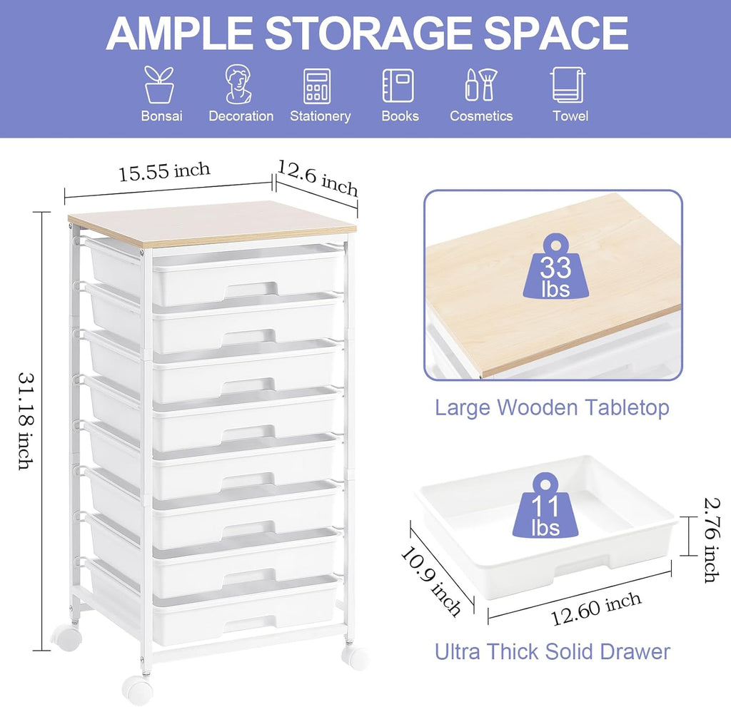 8 Door Storage Trolley