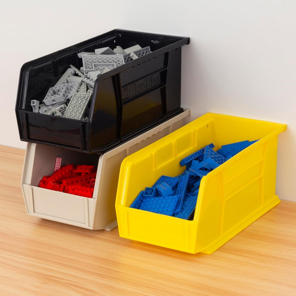 Akro-Mils AkroBins Stackable Storage Bins (12-Pack) | Garage & Pantry Organiser