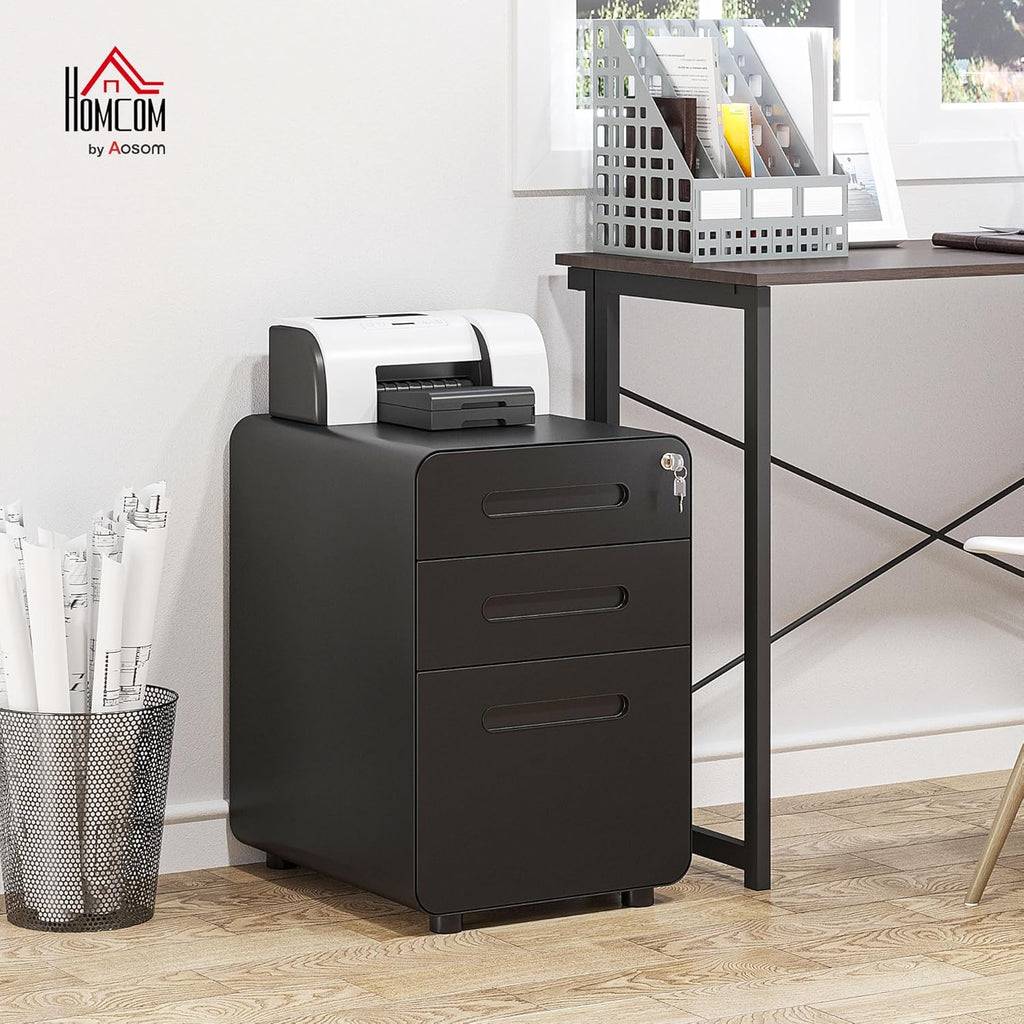 Lockable Filing Cabinet With 3 Drawers